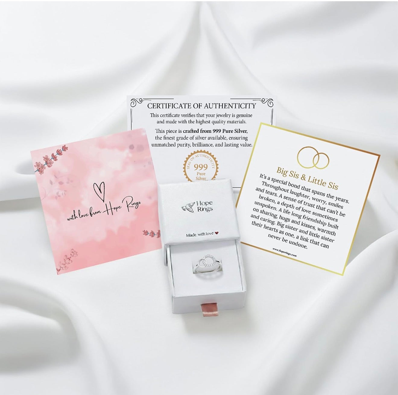 Twin Hearts Promise Ring